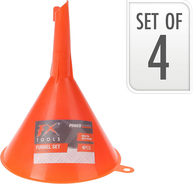 FUNNEL SET OF 4P ORANGE 50-115MM