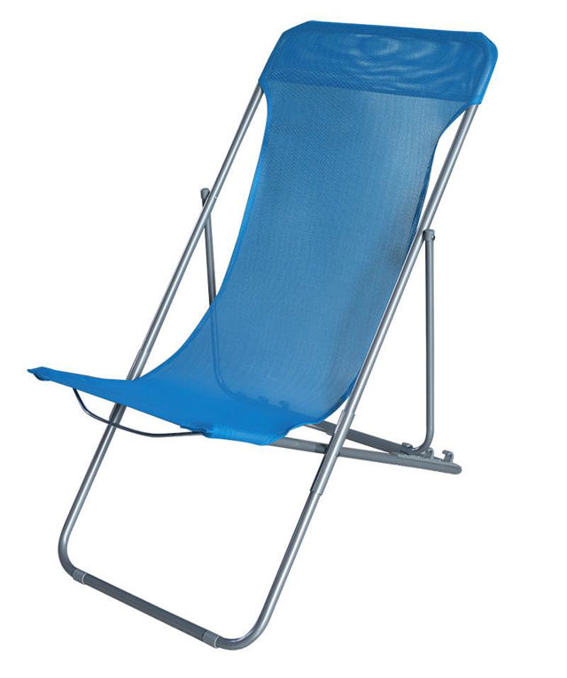 NINA FOLDING LOUNGE BEACH CHAIR - BLUE