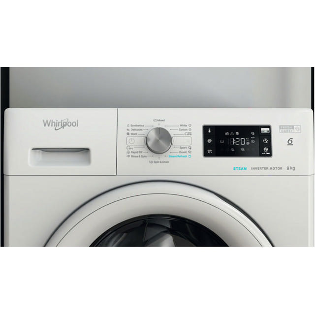 WHIRLPOOL WASHING MACHINE 9KG 1400RPM - WHITE