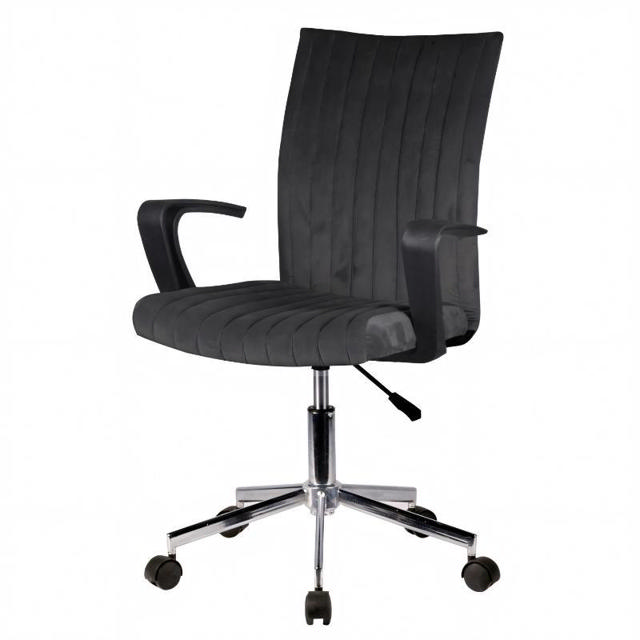 ROXY OFFICE CHAIR VELVET BLACK