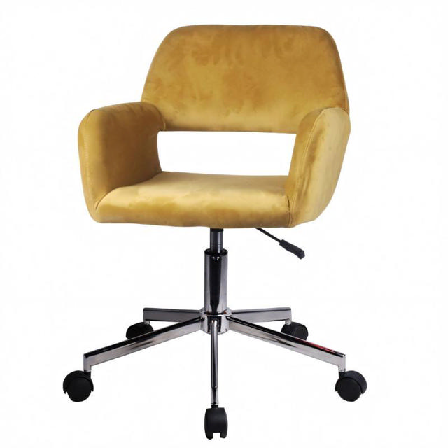 KLOI OFFICE CHAIR VELVET YELLOW