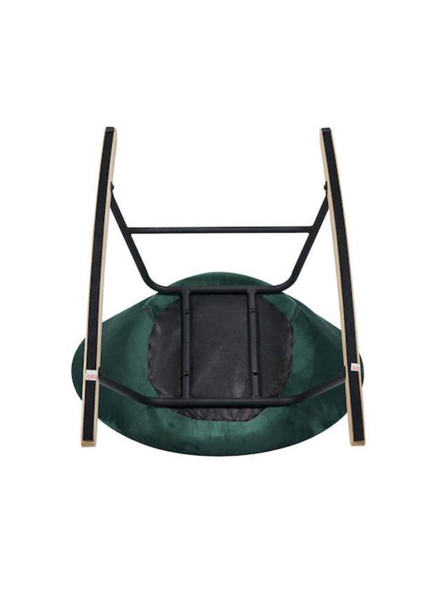 AIDEN CHAIR VELVET GREEN 73.5x85x73CM