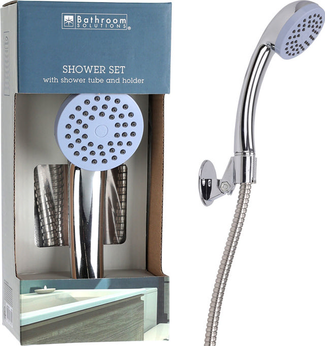 SHOWER SET WITH HOSE CHROME