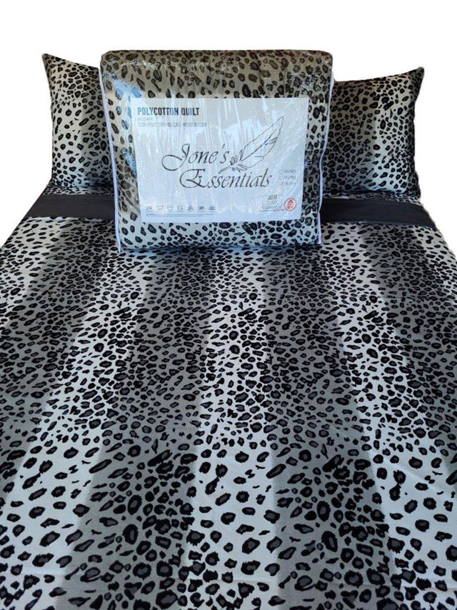 JONES ESSENTIALS QUILT COVER 220X230CM LEOPARD