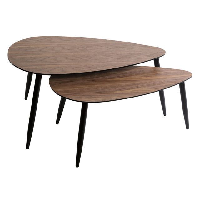 SET2 MILEO WALNUT COFFEE TABLE