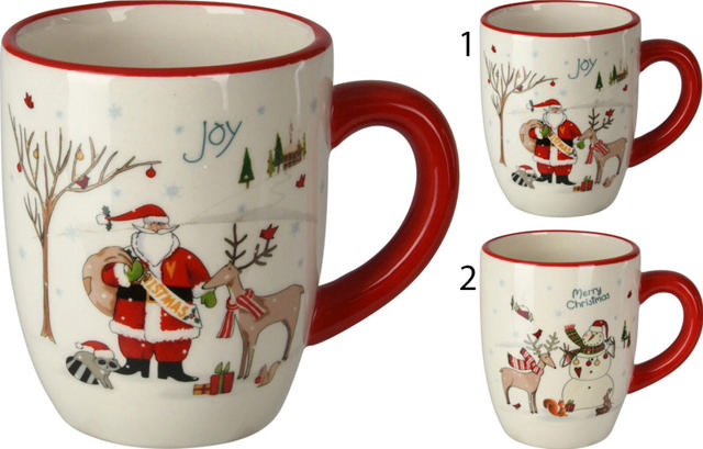 MUG 10CM XMAS SCEN 3ASS