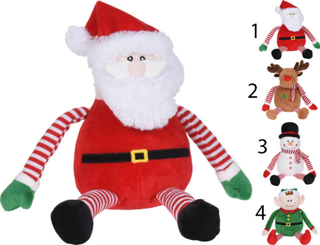 CHRISTMAS FIGURE PLUSH 22CM SITTING