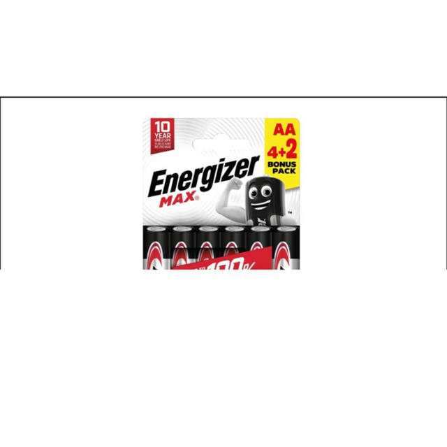 ENERGIZER MAX 6AA 4+2ΕΛΕΥΘΕΡΟ(6PS)