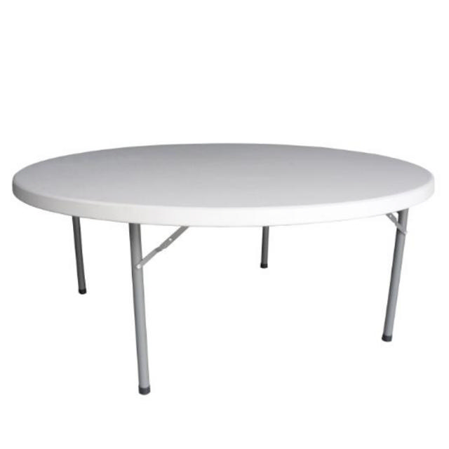 MONTANA FOLD ROUND TABLE 160X74CM - OFFWHITE