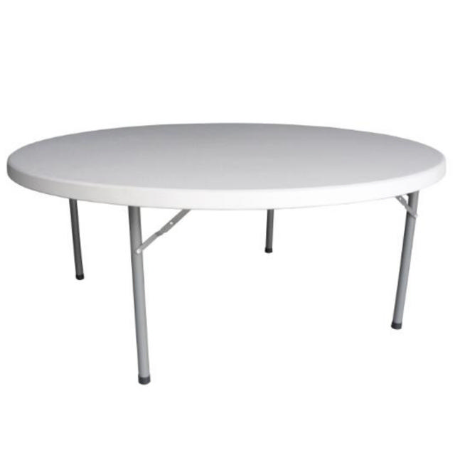 MONTANA FOLD ROUND TABLE 180X74CM - OFFWHITE