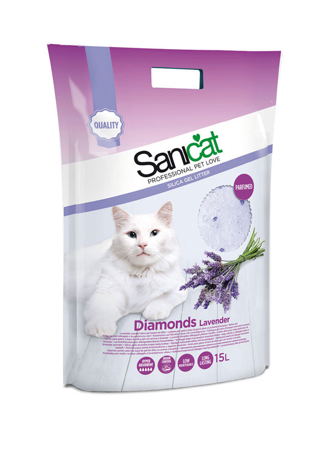 SANICAT ΑΜΜΟΣ ΥΓΙΕΙΝΗΣ ΓΙΑ ΓΑΤΕΣ DIAMONDS LAVENDER 15L