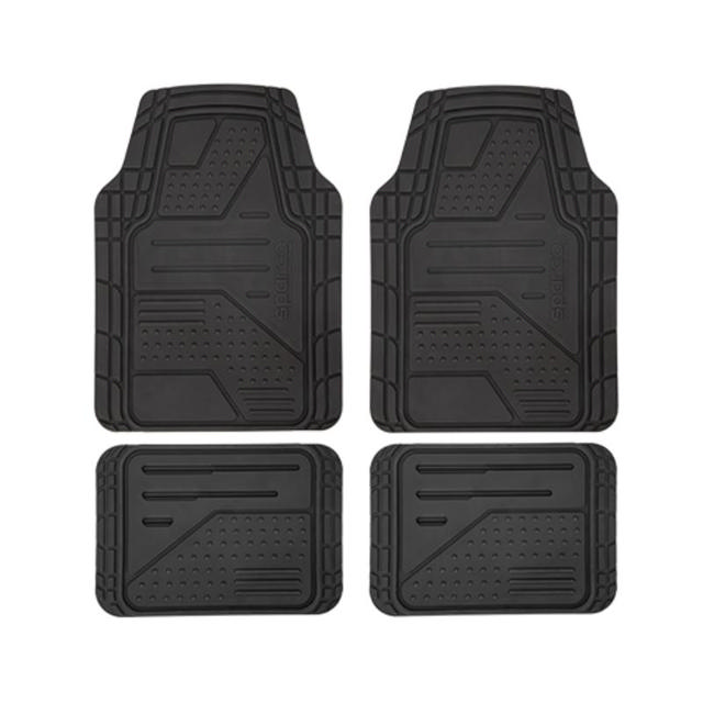 SPARCO CAR MATS PVC BLK 4PCS