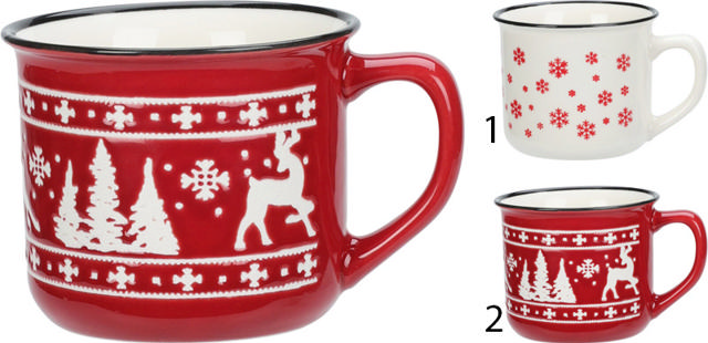 NEW BONE MUG 150ML 2 ASSORTED DESIGNS