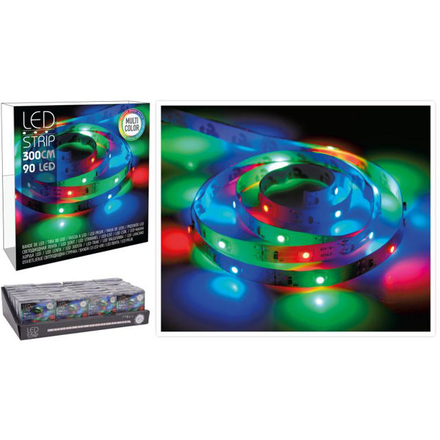 LED STRIP 3M 90LED MULTI ΜΠΑΤΑΡΙΑ