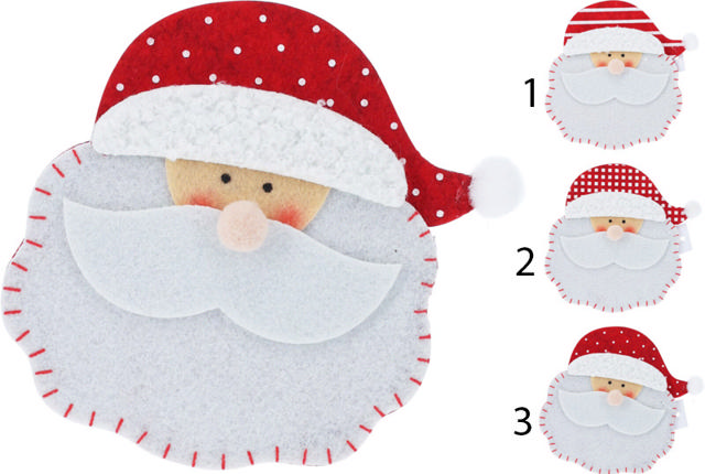 SANTA FELT CUTLERY BAG IN 3 DIFFERENT DESIGNS