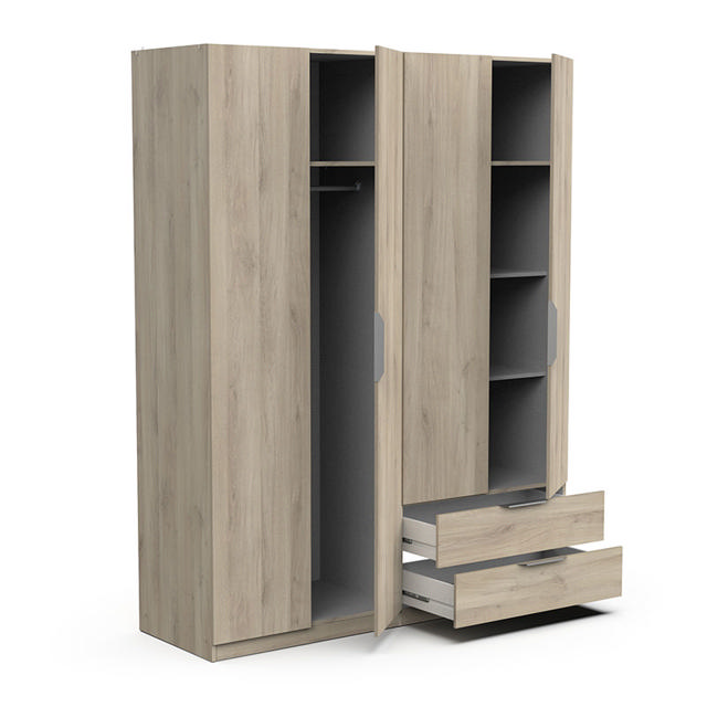 GHOST WARDROBE 4DRS/2DRW OAK