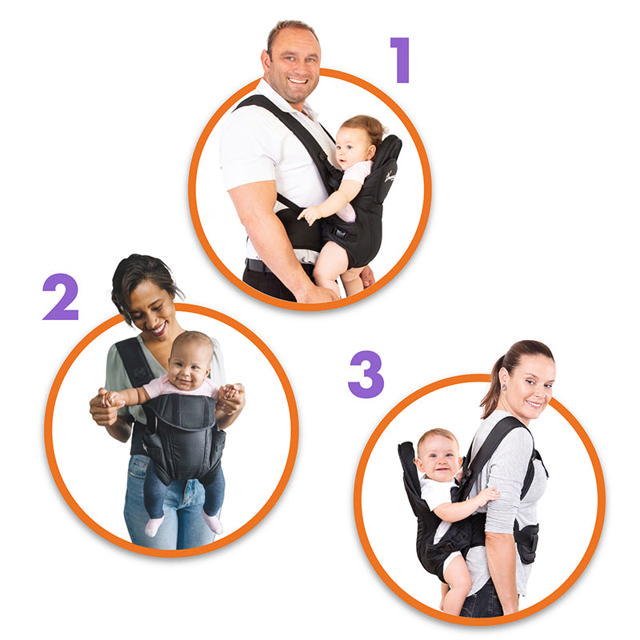 DREAMBABY ERGONOMIC  CARRIER  3 IN1 - BLACK 