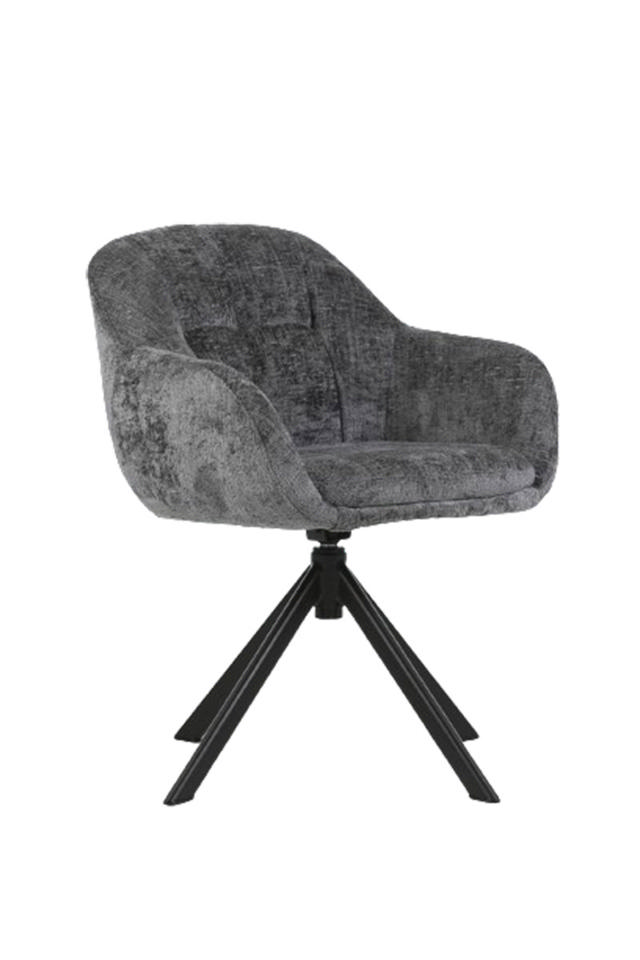 CHRIS DINING CHAIR - 360-DEGREE COMFORT - GREY 