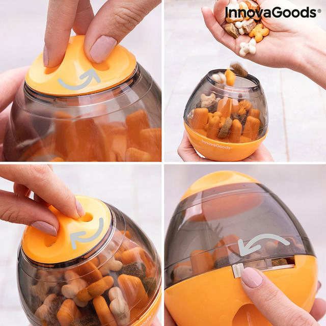 INNOVAGOODS 2IN1 TREAT DISPENSER TOY FOR PETS 