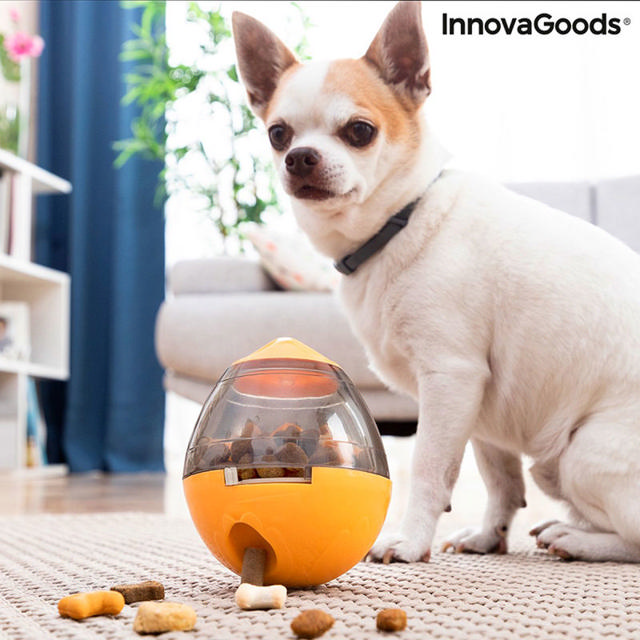 INNOVAGOODS 2IN1 TREAT DISPENSER TOY FOR PETS 