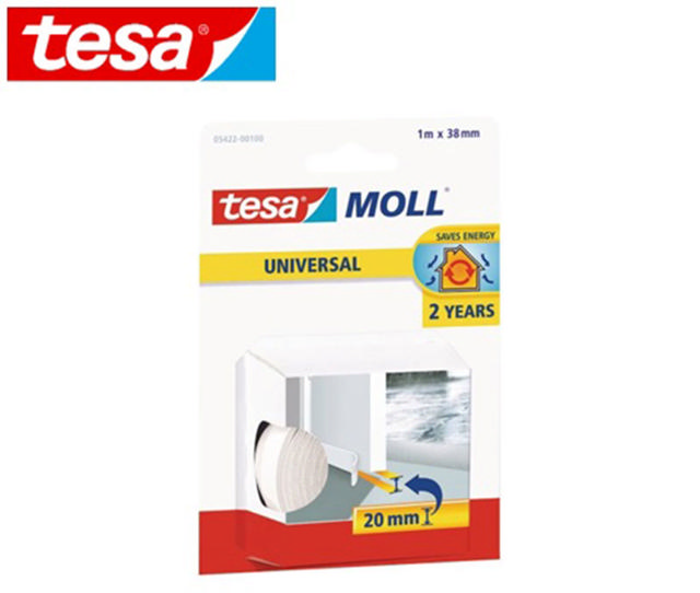 TESA FOAM DOOR MOLL 1MX38MM WHITE