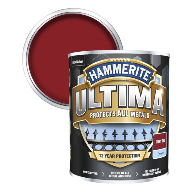 HAMMERITE ULTIMA SMOOTH RED 0.750L