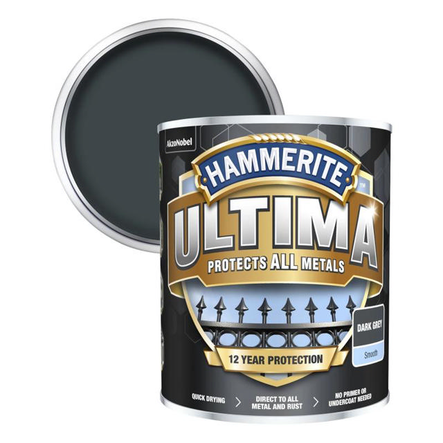 HAMMERITE ULTIMA ΛΕΙΟ ΣΚΟΥΡΟ ΓΚΡΙ 2.5L