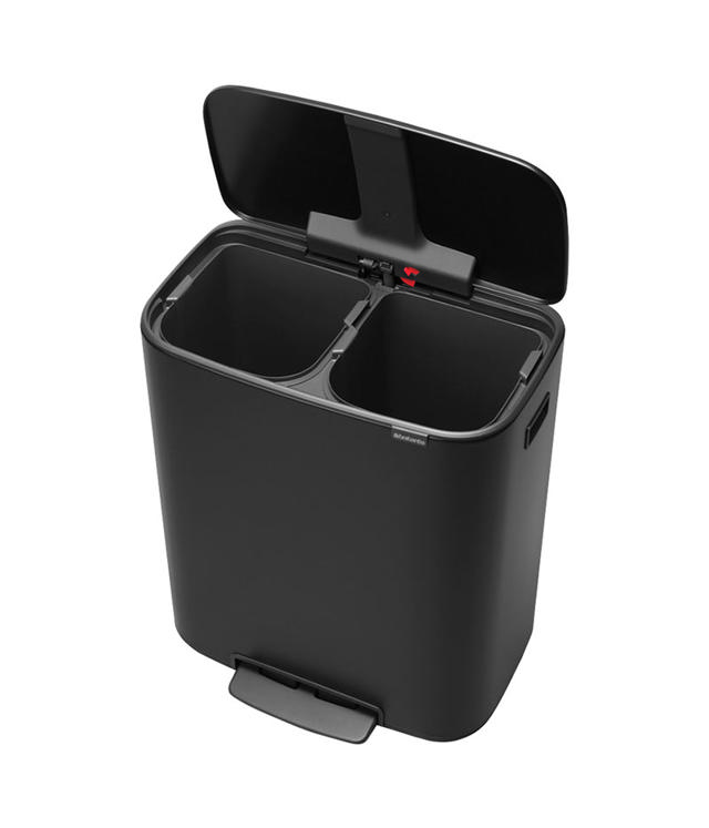 BRABANTIA BO PEDAL 2X30L MATT BLACK