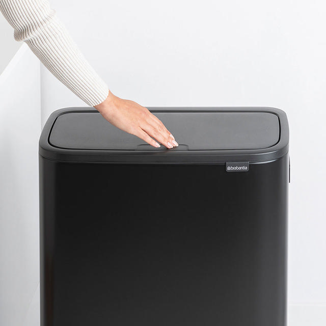 BRABANTIA BO TOUCH BIN HI 2X30L BLACK