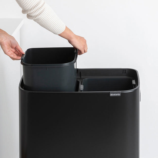 BRABANTIA BO TOUCH BIN HI 2X30L BLACK