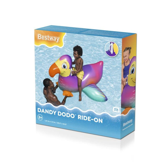 BESTWAY 41504 DANDY DODO KIDS RIDE-ON POOL FLOAT 141Χ113CM