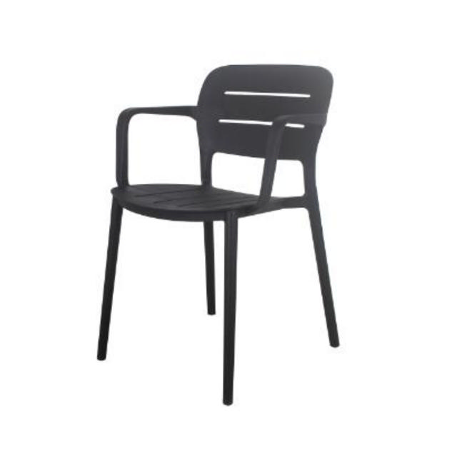 ERICA OUTDOOR CHAIR 54.8X52.5X79CM - BLACK