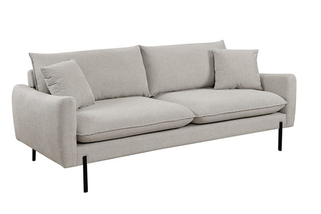 MONACO 3 SEATER SOFA BEIGE