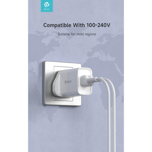 DEVIA AC/DC ADAPTOR USB 2.4A W 