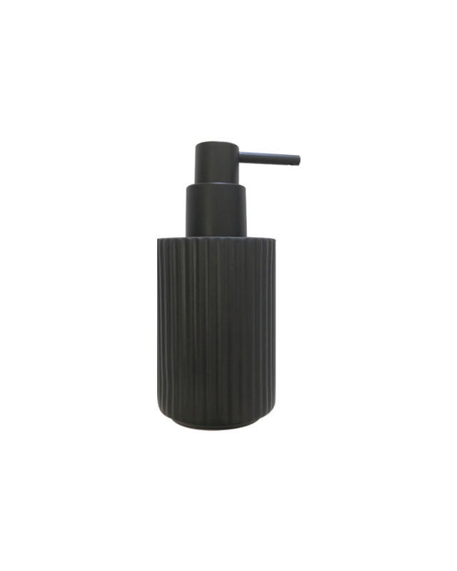 SOAP DISPENSER STRIPE BLACK 