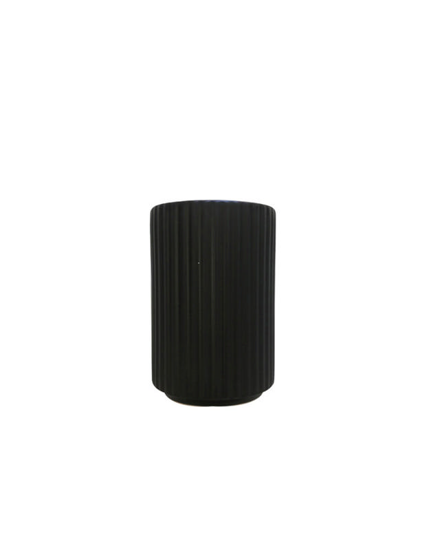 BATH TUMBLER BLACK STRIPE