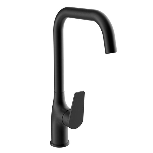 HIGH SPOUT KITCHEN SINK MIXER KALOS - MATTE BLACK