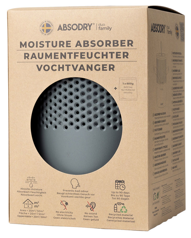 ABSODRY DUO MOISTURE GREY