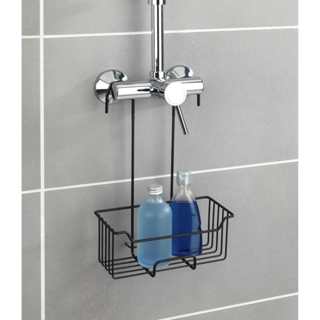 WENKO STAINLESS STEEL THERMOSTATIC-SHOWER CADDY MILO MATT BLACK