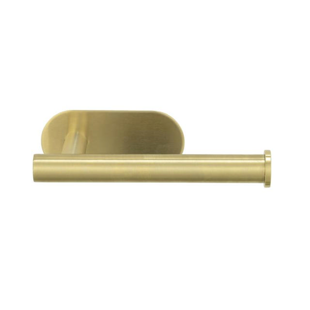 WENKO TURBO-LOC OREA GOLD MATT TOILET PAPER HOLDER WITHOUT COVER 