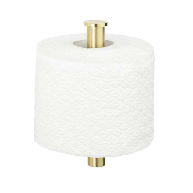 WENKO TURBO-LOC OREA GOLD MATT TOILET PAPER HOLDER WITHOUT COVER 