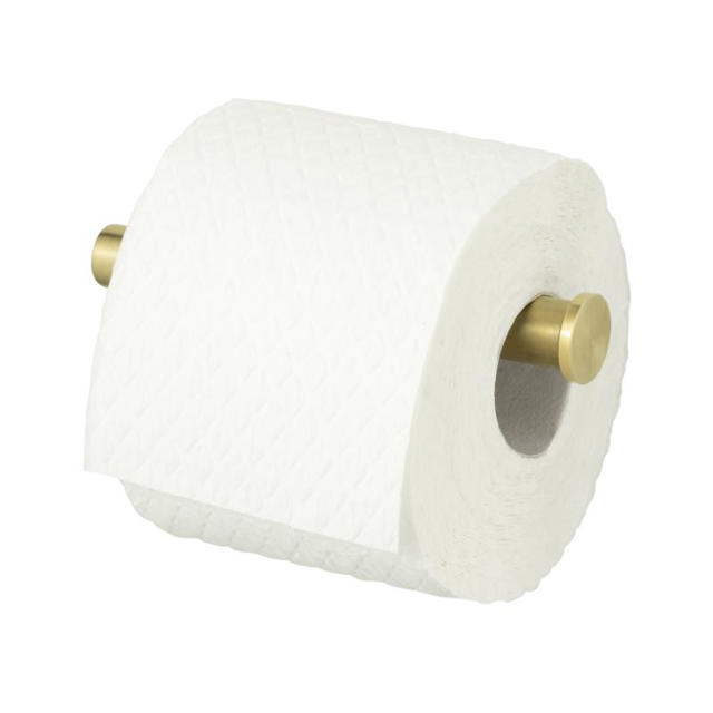 WENKO TURBO-LOC OREA GOLD MATT TOILET PAPER HOLDER WITHOUT COVER 