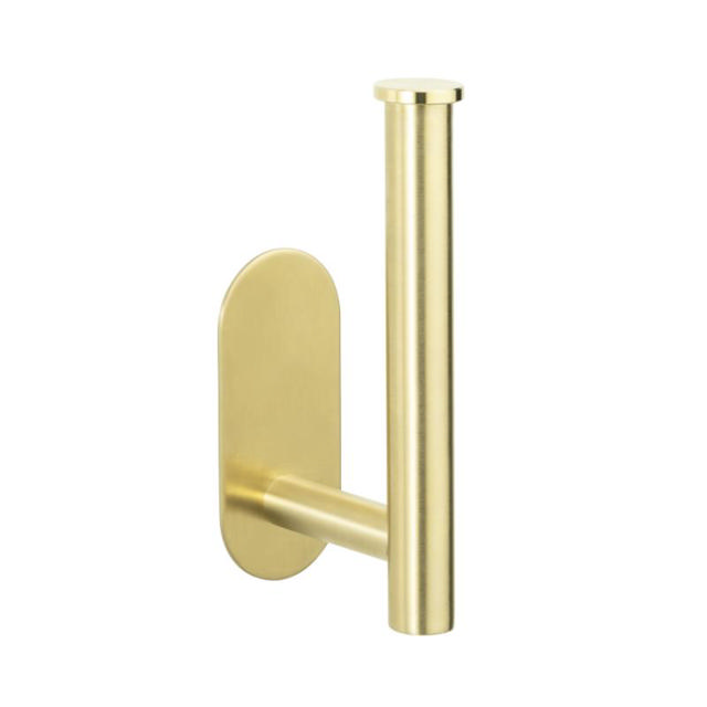 WENKO TURBO-LOC OREA GOLD MATT TOILET PAPER HOLDER WITHOUT COVER 