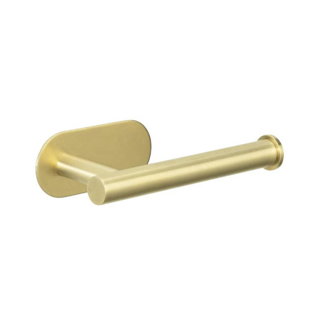 WENKO TURBO-LOC OREA GOLD MATT TOILET PAPER HOLDER WITHOUT COVER 