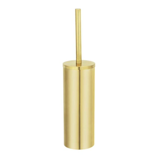 WENKO FREE-STANDING GOLD MATT TOILET BRUSH CLOSED FORM