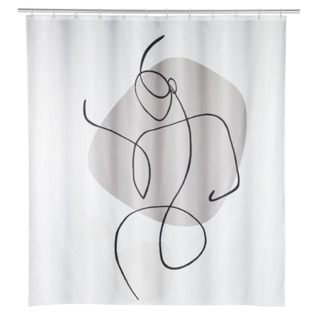 WENKO SHOWER CURTAIN 180X200 TEXTILE LADYLINE