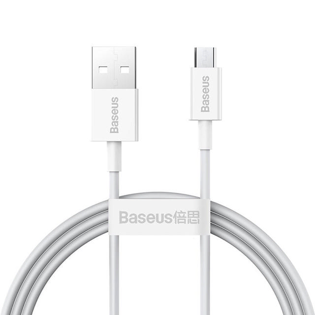 BASEUS MICROUSB TO USB-A 1M - WHITE