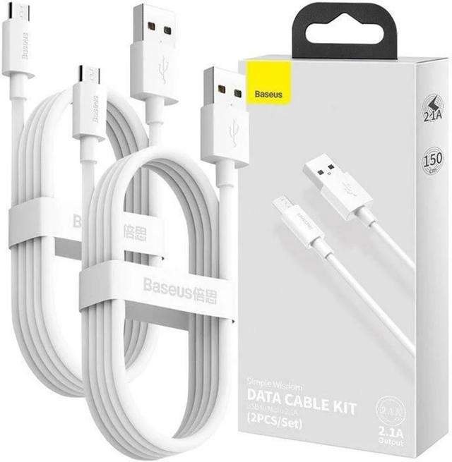 BASEUS MICRO USB TO USB-A 1.5M - WHITE