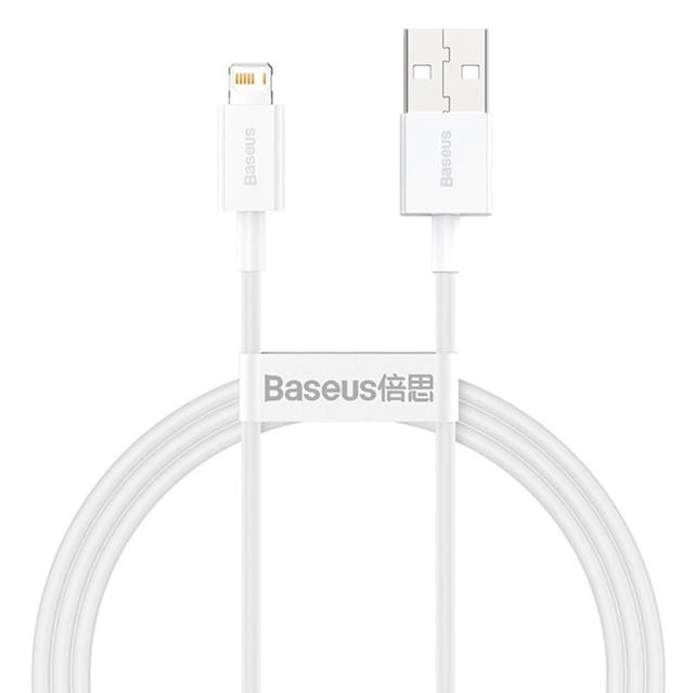 BASEUS LIGHTNING TO USB-A 1M - WHITE