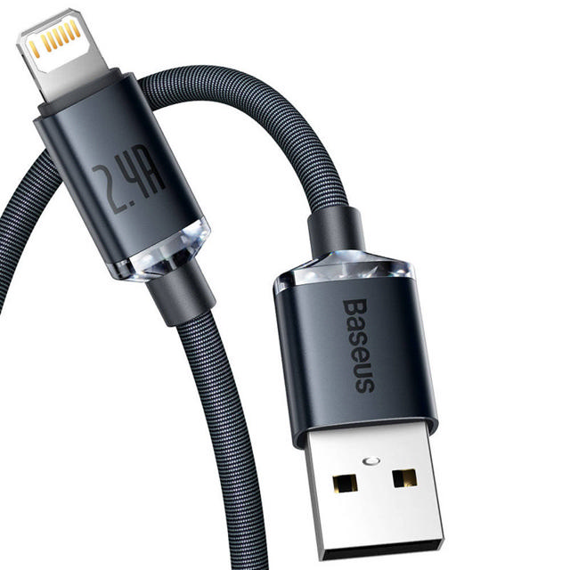 BASEUS USB TO LIGHTNING 2M - BLACK